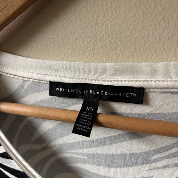 White House Black Market Zebra Print Top - Picture 2 of 8